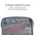 Narwey Small Vegan Leather Makeup Bag for Purse Travel Makeup Pouch Mini Cosmetic Bag for Women (Small, Greyish Blue)...