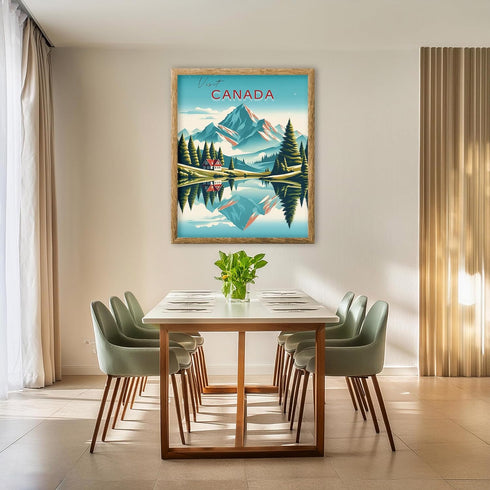 Posterizer 1 pcs-Canada Travel Poster Print-Adventure Wall Art Gift for Men Women Entrepreneur Teens Decor for Home & Office- unframed wall art...