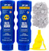 Leakproof Hidden Flask - 2 Secret Sunscreen Flasks For Liquor - Large 10oz Empty Alcohol Containers & 100 Foam Seals & Collapsible Funnel | Hard P...