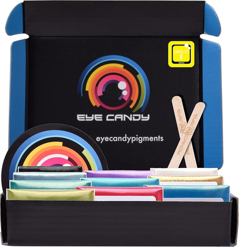 Eye Candy Pigments Variety Mica Pigment Powder Set B - Epoxy Resin Art - Woodworking - Cosmetic Grade Mica Powder - Bath Bombs - Pigment Powder Va...