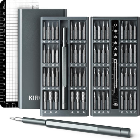 Precision Screwdriver Set, 64 in 1 Small Screwdriver Set, Magnetic Mini Screwdriver for Electronics Computer PC Laptop Macbook Phone iPhone RC Rin...