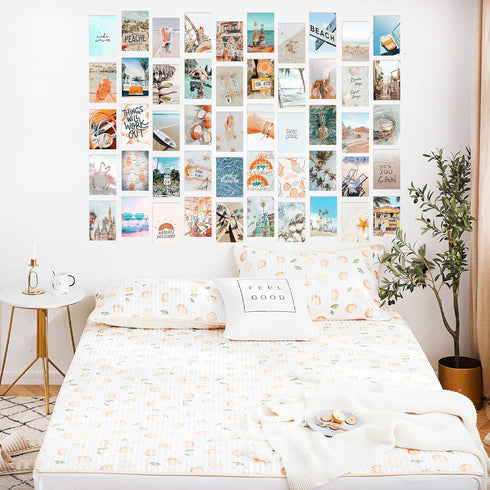 KOSKIMER Beach Wall Collage Kit Aesthetic Pictures, 4x6 Inch, Beachy Room Decor Aesthetic, Cute Bedroom Decor for Teen Girls, VSCO Room Decor Post...