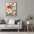 Posterizer 1 pcs-pink and yellow flowers for chic home decor-Floral & Botanical Art-Abstract & Modern Art-Decor for Home & Office- UNFRAMED Wall A...