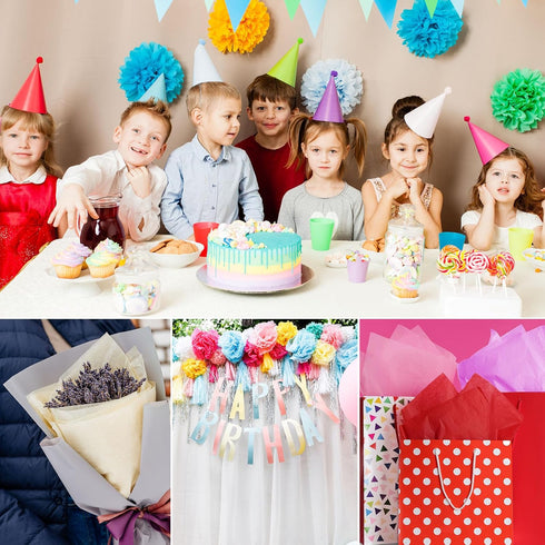 Morcheiong 60 Sheets Tissue Paper in 30 Colors Rainbow Tissue Paper Bulk Gift Wrapping for DIY Art Craft Floral Birthday Party Festival(20 x 14.5 ...