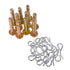 20 pcs Shear Pins + 20 pcs Cotters Pins for 738-04124A Troy Bilt 714-04040 738-04124 Snowblowers Replacement...
