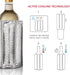 Vacu Vin Rapid Ice Active Cooler Wine Bottle Chilling Sleeve, Standard, Silver...