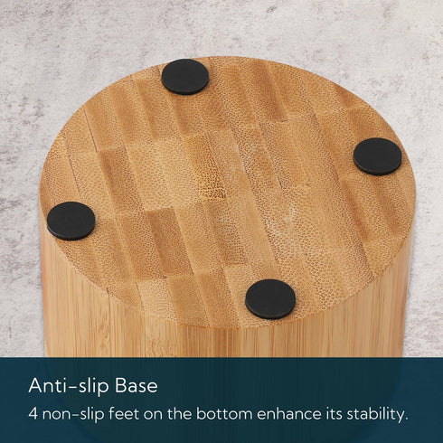 KITCHENDAO Bamboo Salt Cellar Bowl Box Container with Built-in Spoon, Elegant Kitchen Salt Dish Holder Saver Jar with Swivel Magnetic Lid to Stora...