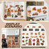 25 Pcs Thanksgiving Refrigerator Magnets Thanksgiving Decoration Fall Gnomes Fridge Magnet Pumpkin Maple Autumn Decoration for Locker Fridge Car M...
