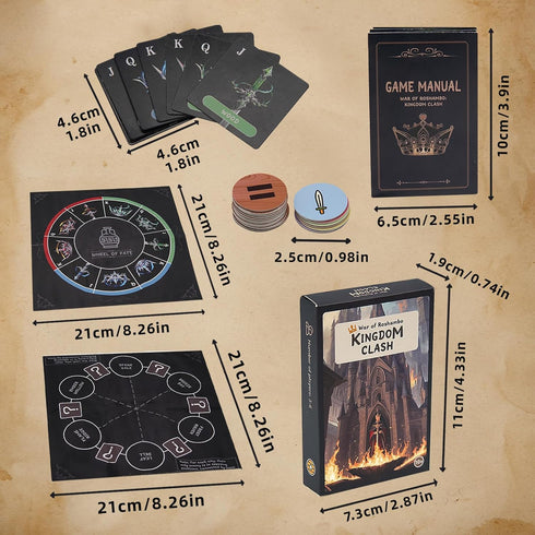 Medieval Mini Board Game for 3-6 Players, Perfect for Friends Aged 10 and above – Enjoy Quick Puzzle Rounds Anytime...