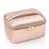 OCHEAL Rose Gold Makeup Bag,Travel Makeup Organizer Bag, Large Capacity Cosmetic Bags For Women Large Travel Toiletry Bag Girls Traveling With Bru...