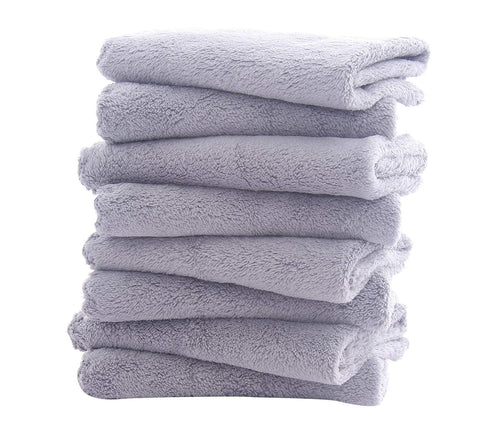 8 Pack Burp Cloths for Baby - 20" by 10" Ultra Absorbent Burping Cloth, Hand Washcloths, Newborn Towel - Milk Spit Up Rags - Burpy Cloths for Unis...