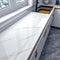 Glossy Marble White Peel and Stick Wallpaper Granite Contact Paper Self Adhesive and Removable Cover Surfaces Marble Paper 23.6" x118" for Counter...