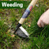 Garden Weeding Sickle/Hand Hoe, Gardening Cutting Grass Sickle, Japanese Sickle Style Hand Weeder Tool with thick Blade&Wooden Handle...