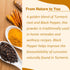 Mi Nature Turmeric Root Powder with Black Pepper, 227g (8oz)| Pure Curcuma Longa & Piper Nigrum| Traditional Superfood for Cooking and Natural Wel...