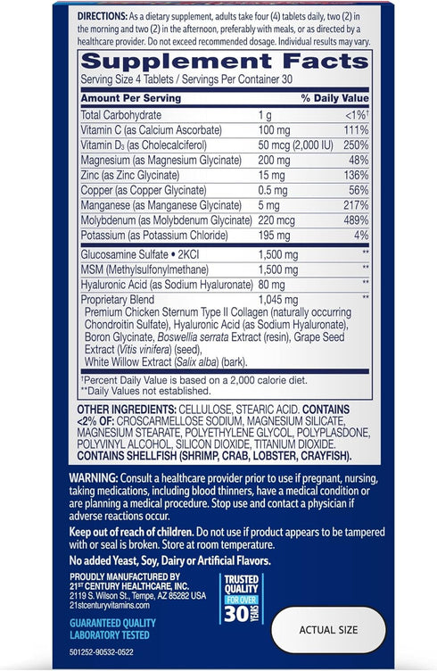 21st Century Arthriflex Advantage Tablets, 120 Count...