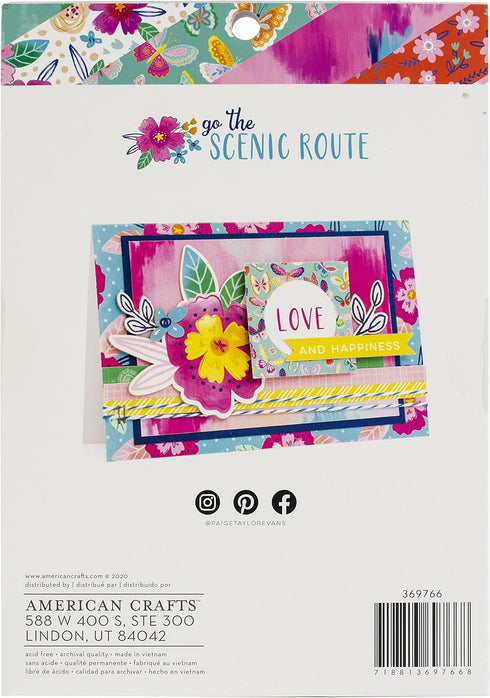 AMERICAN CRAFTS Paper 6X8 PAD, Paige Evans Go The Scenic Route...