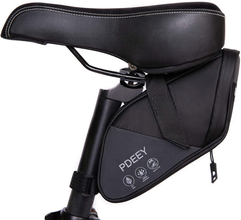 Bike Saddle Bag, Bicycle Under Seat Pouch, Cycling Wedge Pack for Mountain Road, Cycling Accessories Storage Velcro Pack Waterproof Durable Pouch ...