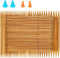RELIAN Double Pointed , 75 Pcs Bamboo Knitting Needles Set, 15 Sizes from 2.0mm-10.0mm(8 Inches Length)+ 4Pcs Knitting Needles Point Protectors...