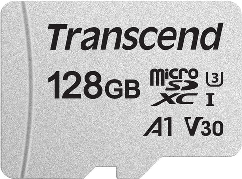 Transcend TS128GUSD300S 128GB MicroSDXC Class 10 UHS-1 U3 A1 V30 Memory Card...