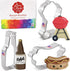 Father's Day BBQ Gril Cookie Cutters 3-Pc Set Made in the USA by Ann Clark, Beer/Soda Bottle, Hot Dog, BBQ Grill...