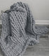 Chunky Yarn? Chunky Chenille Yarn for Hand Knitting, Gray Chunky Plush Yarn for DIY, Extra Chunky Yarn for Hand Knit Blankets (30 Yards, 8 Ounces ...