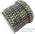 10 Yard Crystal AB Rhinestone Close Chain Clear Trim Sewing Craft (Silver, 4.3mm)...