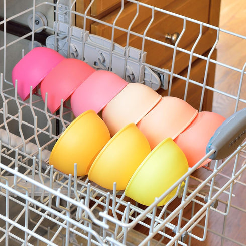 Youngever 9 Pack 10 Ounce Plastic Bowls, Kids Plastic Bowls, Set of 9 (9 Peach Colors)...