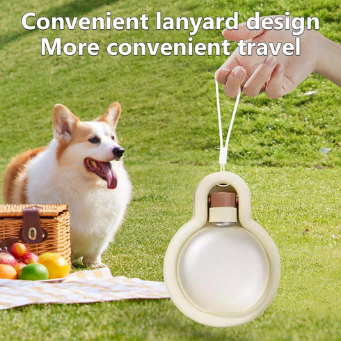 Dog Water Bottle, Lightweight, Wide Caliber, Leak Proof Portable Water Dispenser, Suitable for pet Outdoor Walks, Hiking, Travel, Food Grade Plast...