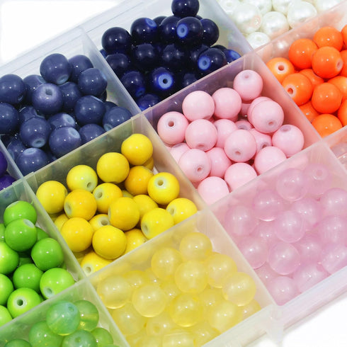 450pcs 8mm Glass Beads for Bracelet Making,15 Colors DIY Gemstone Crystal Beads,Jewelry Making Kit Healing Round Beads for Friendship Bracelet...