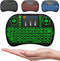BFTECH Tricolor Mini Wireless Touch Keyboard Handheld Remote, Touchpad Mouse Combo, 3 Color LED Backlit Remote Control for Android TV Box, PS3 Xbo...