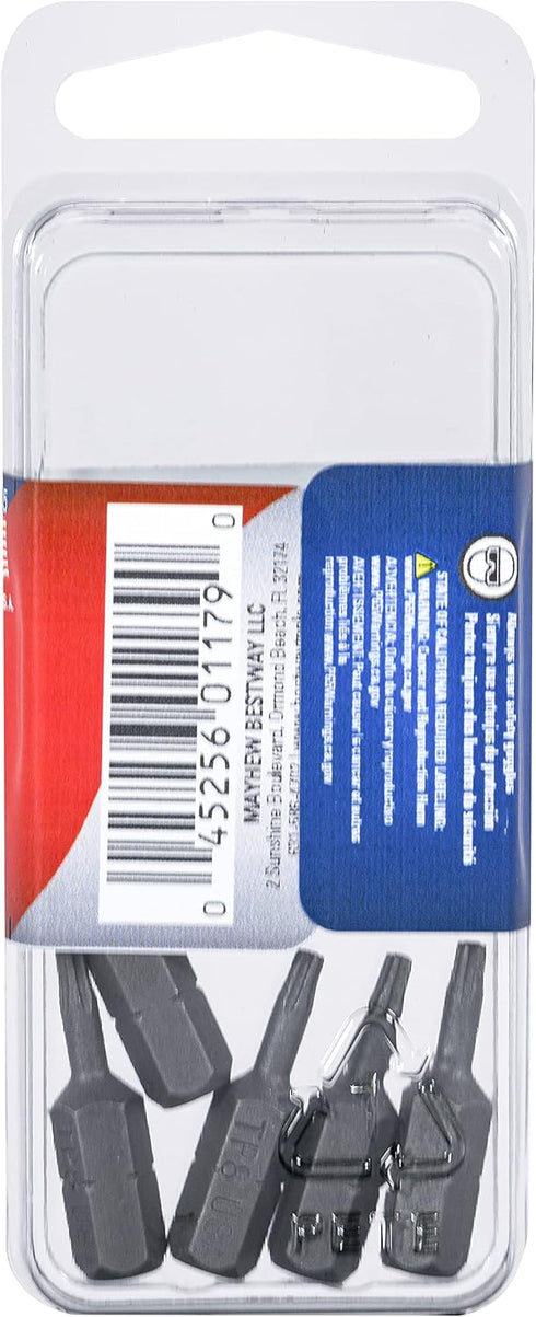 Mayhew Tools 19460-4 Metric Hex Power Bit, 3mm x 2", 4-Pack...