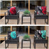 Flower Throw Pillow Covers Black Red Rose Decorative Square Pillowcases 18x18 Set of 2 for Sofa Bedroom Living Room Decor Gift (Black Red)...