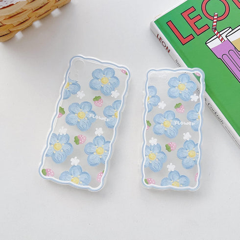 Compatible with iPhone XR Case for Women Girl,Cute Floral Flower Pattern with Full Camera Lens Protection Case Fashion Slim Soft Silicone TPU Prot...