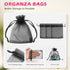ANZNKU 50 Pack Premium Sheer Organza Bags 3x4 Inch, Small Gift Bags With Drawstring Mesh Bags Candy Bags Jewelry Bags Party Favor Bags (Black)...