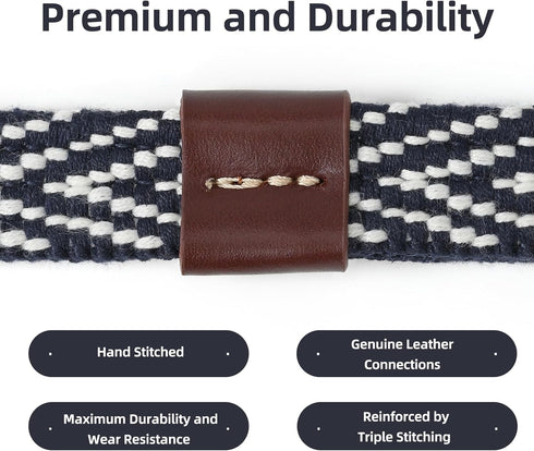 Mile High Life Heavy Duty Dog Leash with Metal Sturdy Clasp and Genuine Leather Connection, Strong Dog Rope Leash for Medium and Large Dogs, Puppy...