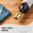 OWO Wine Bottle Stopper Wine Saver with Silicone Stainless Steel Decorative Wine Preserver Wine Toppers Stopper Reusable Wine Corks Keeps Wine Fre...