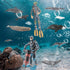 Ocean Sea Marine Animal Figure Toys Playsets 12 PCS Diver Whale Model Toy Desktop Decoration Collection Party Favors Toys for Boys Girls Kids...