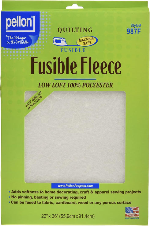 Pellon White Fusible Fleece 22" x 36" Packages, Pack 1...