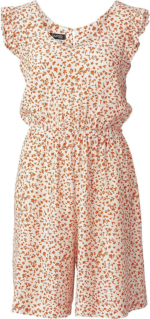 Burda Style Misses' Sleeveless Jumpsuit and Romper, Code 6134 Sewing Pattern Kit, Sizes 8-18, Multicolor...