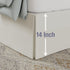 Lux Hotel Tailored Bed Skirt Classic 14" Drop Length Pleated Styling, Full, Ivory...