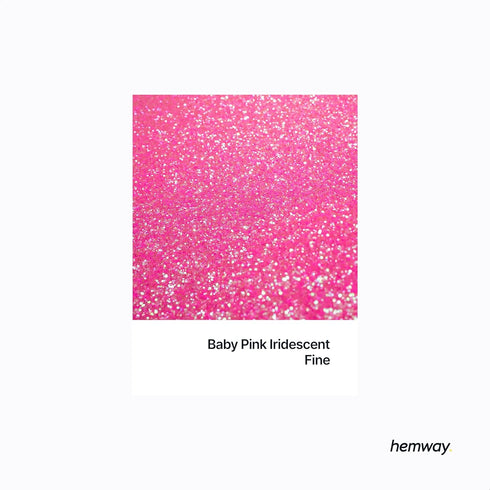 Hemway Premium Craft Glitter Shaker - Baby Pink Iridescent | 130g Fine Metallic Flake Sequins for Resin & Epoxy Crafts | Craft Supplies for Tumble...