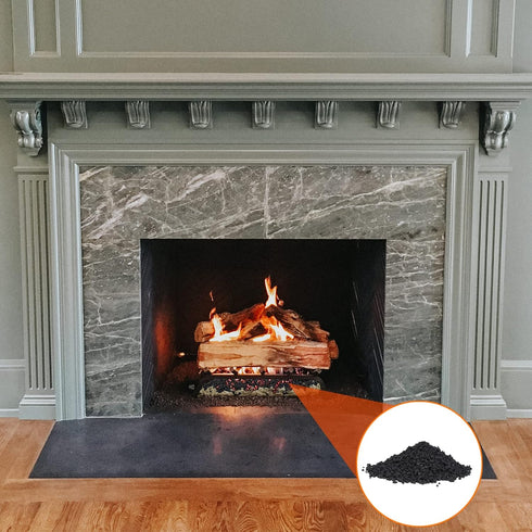 Skyflame Black Vermiculite Granules for Gas Fireplace, 12 oz Bag...