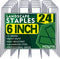 Landscape Staples 6 Inch Garden Stakes Galvanized Garden Staples Pins Anti-Rust Ground Stakes for Weed Barrier, Irrigation Tubing Hose, Yard Lawn ...