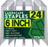 Landscape Staples 6 Inch Garden Stakes Galvanized Garden Staples Pins Anti-Rust Ground Stakes for Weed Barrier, Irrigation Tubing Hose, Yard Lawn ...