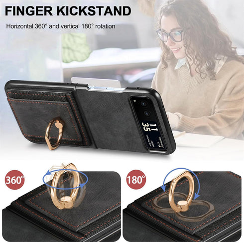 NINKI Compatible Moto Razr 2023 Case with Wallet,Motorola Razr 40 Case with Card Holder,PU Leather Thin Shockproof Cover Case for Motorola Razr 20...