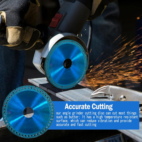 3 PCS 5 Inch Indestructible Disc 2.2 - Cut Everything in Seconds,Upgrade Indestructible Disc for Angle Grinder 7/8''(125mm),Circular Saw Blades fo...