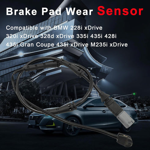 Front and Rear Brake Pad Wear Sensor 34356792289 for BMW 228I 320I 328I 335I 428I 435I M235I M3 M4...