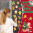 36 Pieces Christmas Magnets Supplies Xmas Refrigerator Magnetic Merry Christmas Fridge Magnet Stickers Happy Holiday Decoration for Car Mailbox Lo...