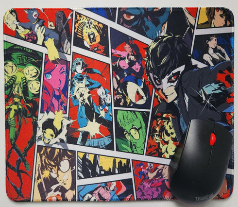 Anime Persona 5 Royal Joker Computer Mouse Pad Cool Funny 12x10 Inches Table Mat for Gaming Office...