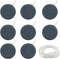 Aquarium Air Stone Disc, 8 Pcs 1.6" Air Stone Disc Bubble Diffuser with 2M Tube, Bubbler Stone for Fish Tank Air Stones, Airstone Bubbler Oxygenat...